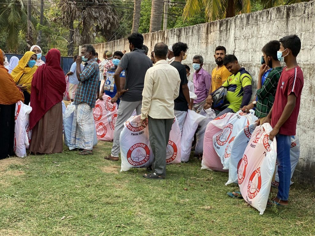 Mosquito net distribution ahead of monsoon