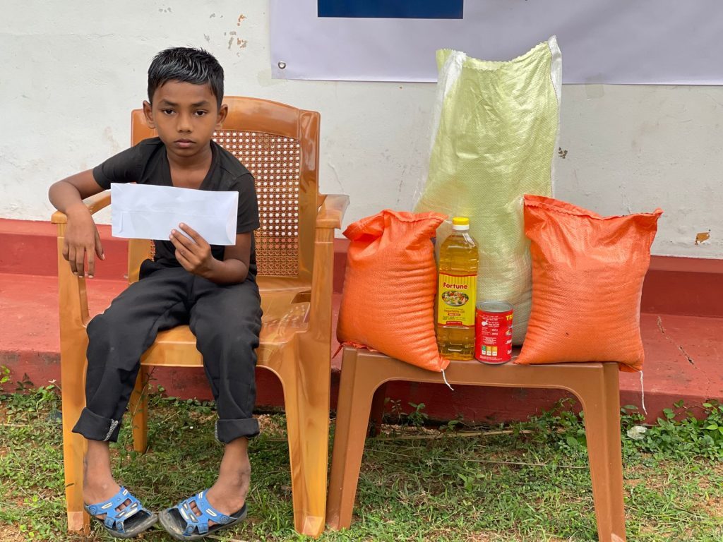 Food parcel for an orphaned child